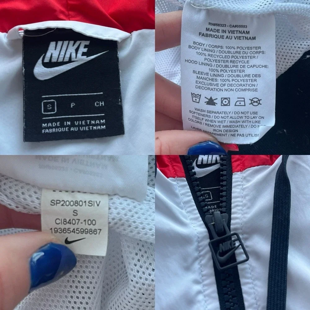 Nike Women S Red White Blue Team USA Soccer Windrunner FullZip Jacket CI8407-100